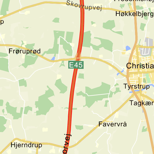 Krak Kort Haderslev Haderslev Simmerstedvej kort på Krak Krak Kort Haderslev