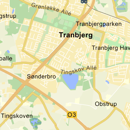 Tranbjerg Kort Tranbjerg J   kort på Krak Tranbjerg Kort