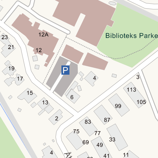 Fredensvej 12 3400 Hillerød - ruteplan på kort